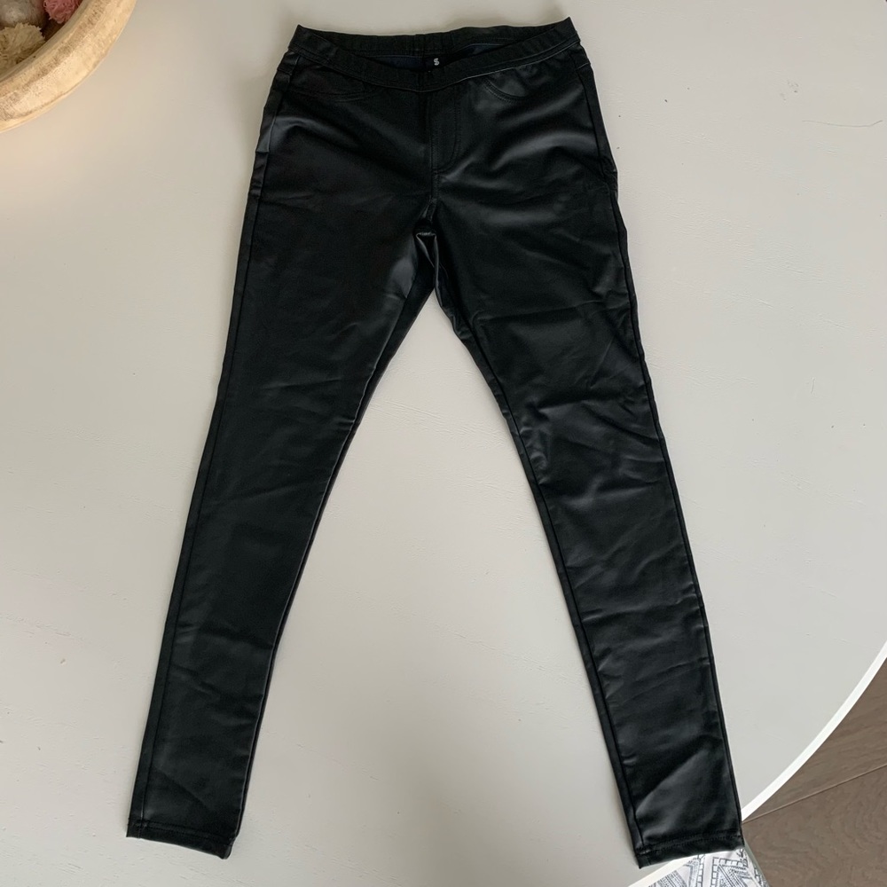Faux leather pants size S